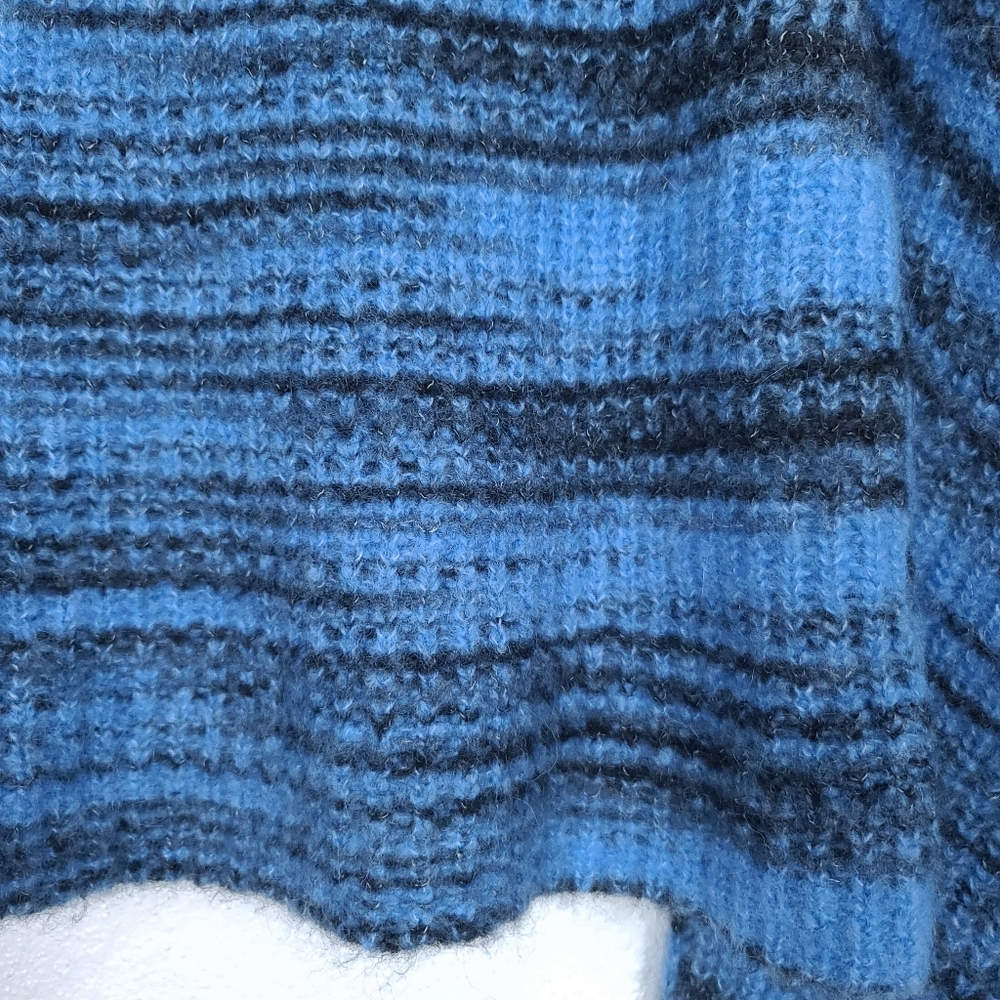 NAADAM Space Dye Alpaca Blue Puff Sleeves Cardigan - Picture 15 of 15